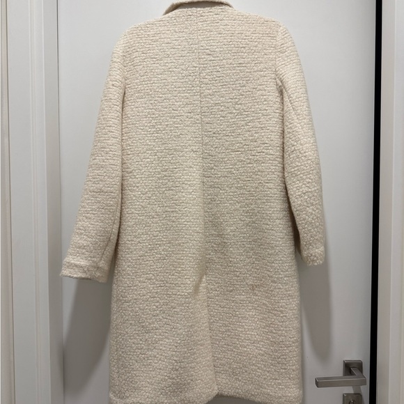 Abercrombie & Fitch Cream Wool-Blend Coat - Picture 6 of 6